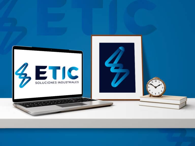 mockup logo ETIC